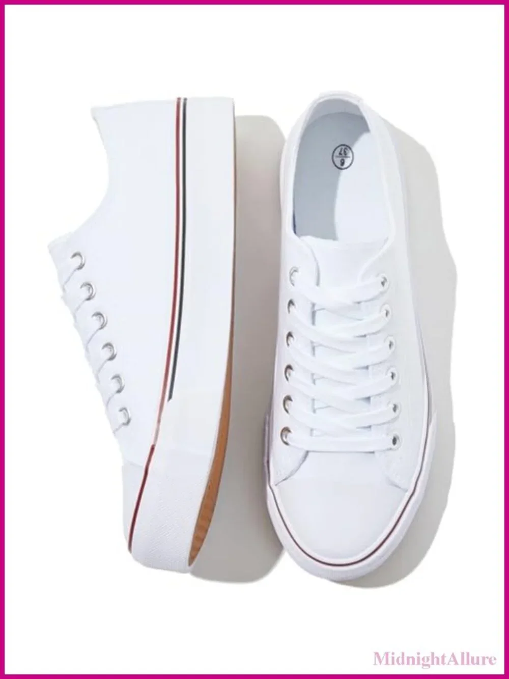 Women Canvas Sneakers Low Top Lace Up Slip Resistant Athletic Shoes